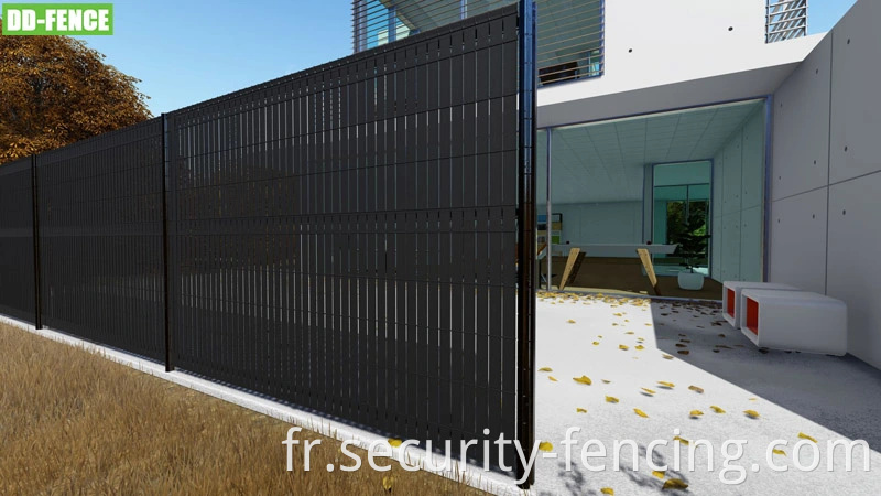 Accueil Outdoor Decorative Metal 3D Courbe courbée de maille de maille de maille de confidentialité pour panneau de clôture pour panneau de clôture